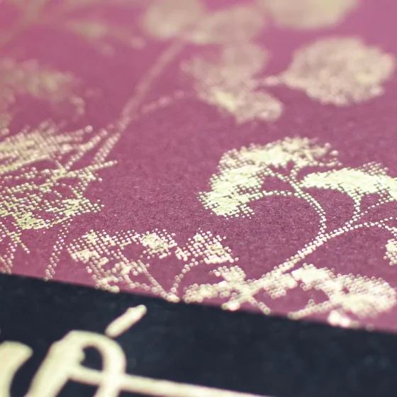 Etiquetas para botellas de vino - Etiqueta adhesiva impresión Serigrafia mate 3 colores + stamping -- Soporte Gesso